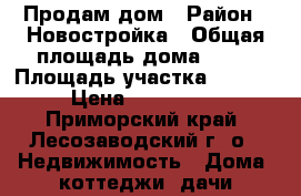 Продам дом › Район ­ Новостройка › Общая площадь дома ­ 50 › Площадь участка ­ 15 000 › Цена ­ 1 100 000 - Приморский край, Лесозаводский г. о.  Недвижимость » Дома, коттеджи, дачи продажа   . Приморский край